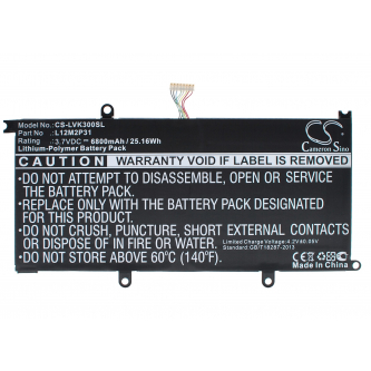 Lenovo K3011W / L12M2P31 6800 мА·ч литий-полимерный 3,7 В (Cameron Sino)