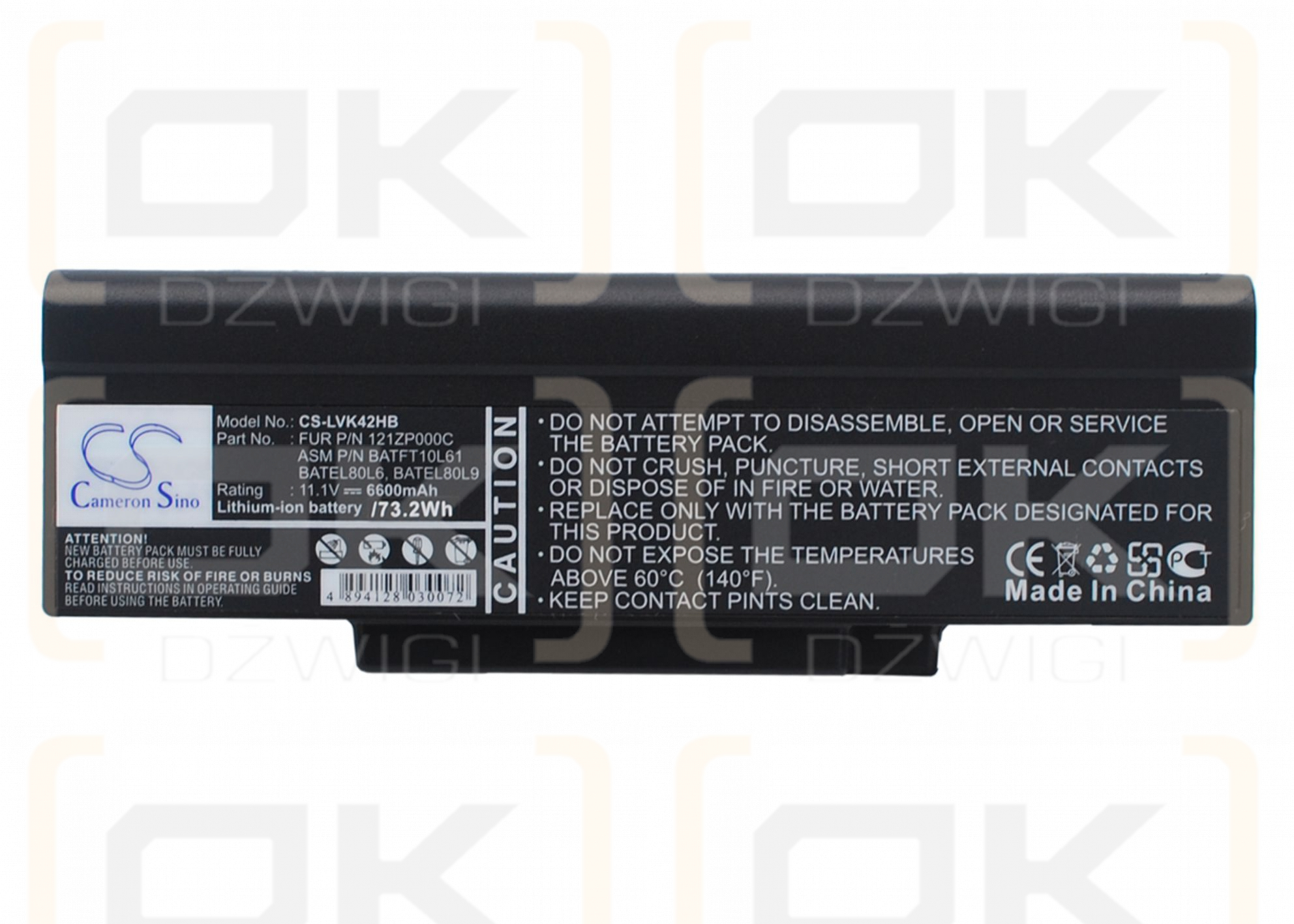 Lenovo E41 / BATEL80L6 6600 mAh Li-Ion 11,1 V (Cameron Sino)