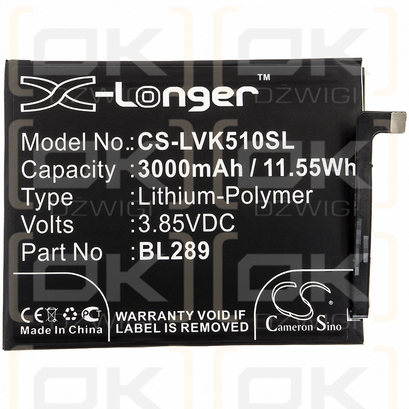 Lenovo L38021 / BL289 3000mAh Li-polímero 3.85V (Cameron Sino)