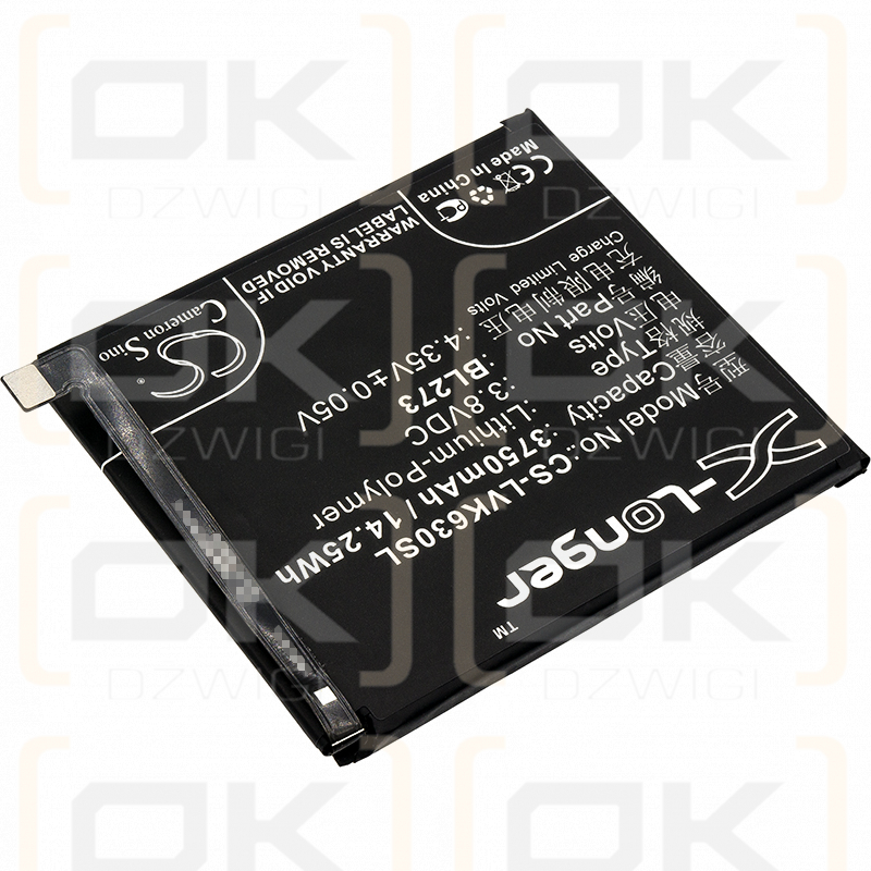 Lenovo K8 Plus / BL273 3750 mAh Li-Polymer 3,8 V (Cameron Sino)