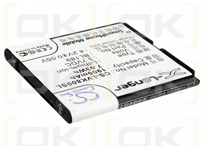 Lenovo K800 / BL189 1900mAh Li-ion 3.7V (Cameron Sino)