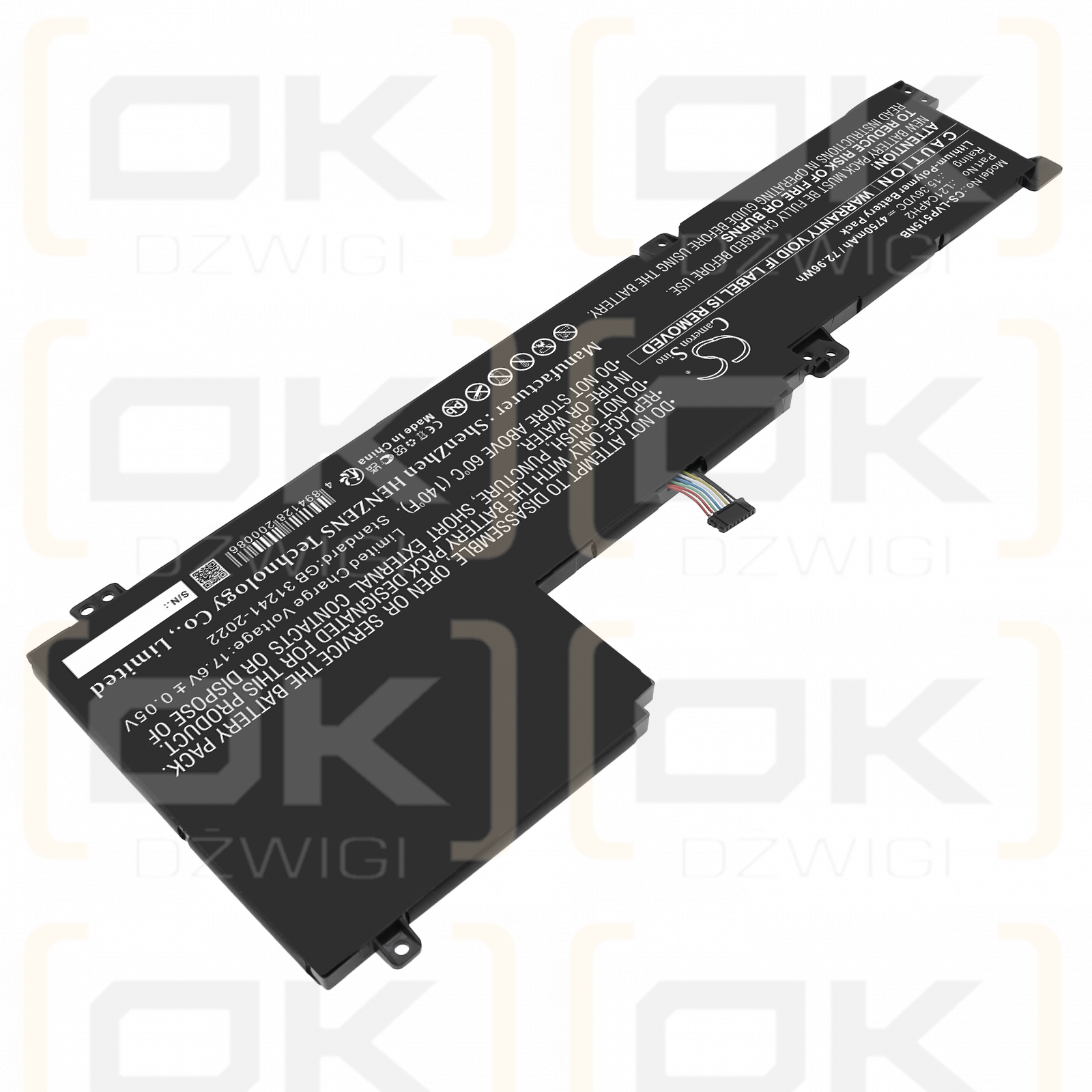 Lenovo IdeaPad 5-15ITL05 / L21C4PH2 4750 mAh Li-Polymer 15.36 V (Cameron Sino)