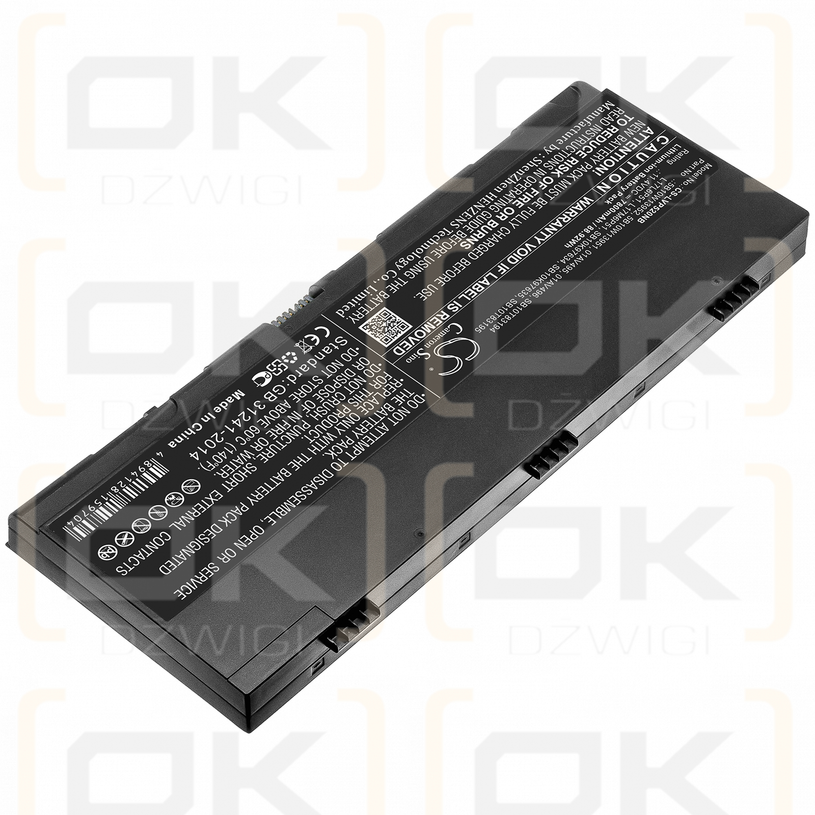 Lenovo ThinkPad P52(20M9A003CD) / 5B10W13952 7800mAh Li-ion 11.4V (Cameron Sino)