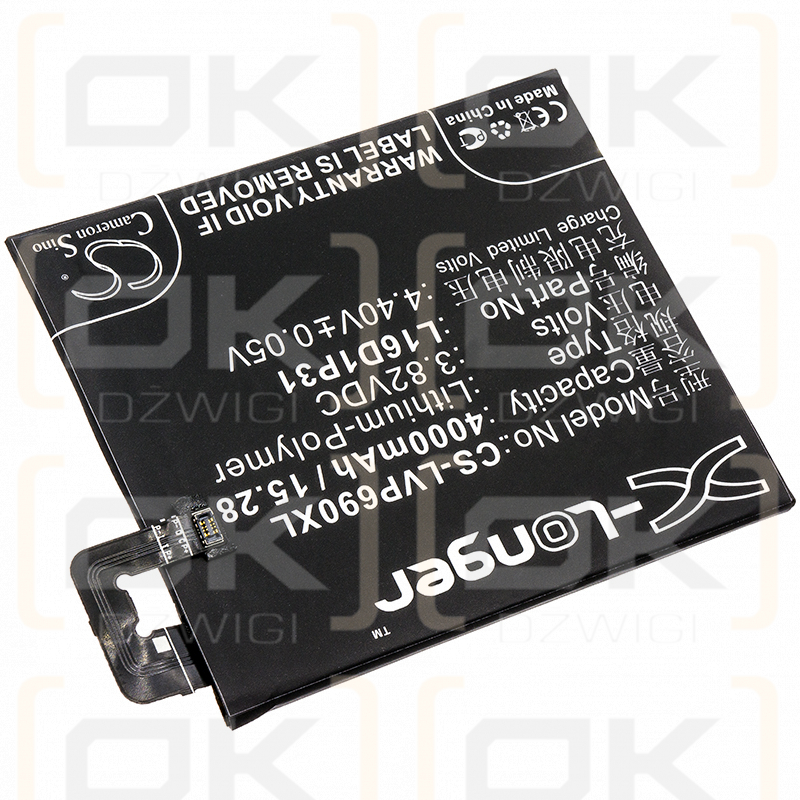 Lenovo PB2-690N / L16D1P31 4000 mAh Li-Polymer 3,82 V (Cameron Sino)