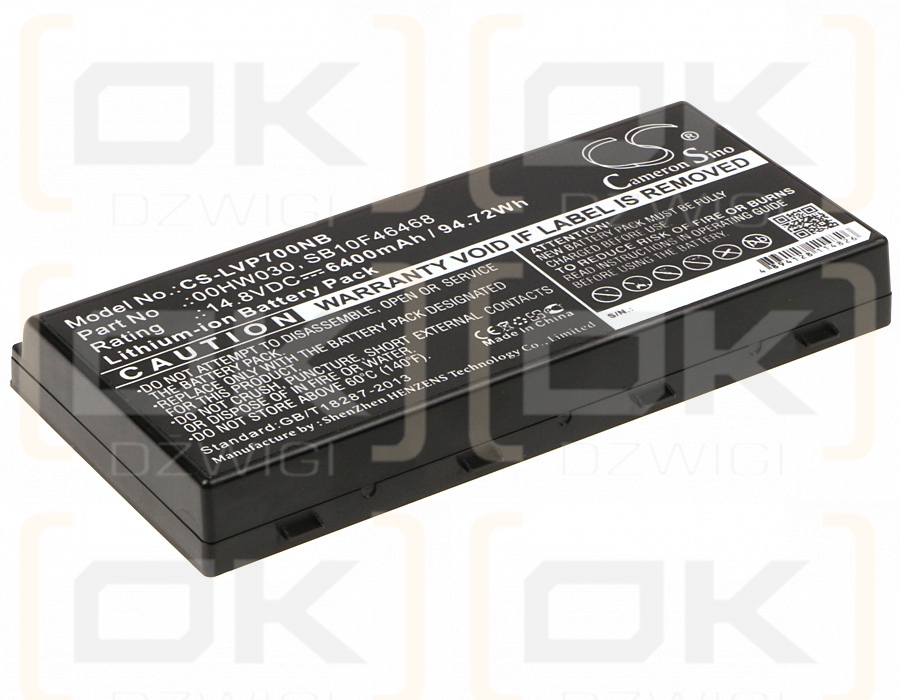 Lenovo ThinkPad P71 / 00HW030 6400 mAh Li-Ion 14,8 V (Cameron Sino)