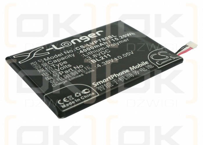 Lenovo P780 / BL211 4000mAh Li-Polymer 3.8V (Cameron Sino)