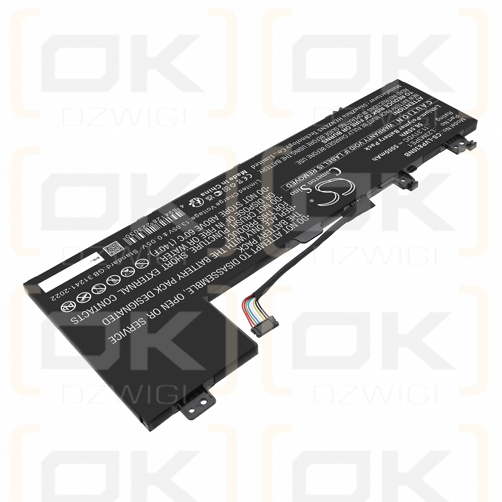 Lenovo IdeaPad 5 2 en 1 14IRU9 83DT / 5B11M74074 5000 mAh, polímero de litio, 11,31 V (Cameron Sino)