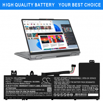 Lenovo IdeaPad 5 2-in-1 14IRU9 83DT / 5B11M74074 5000 mAh Li-Polymer 11,31 V (Cameron Sino)