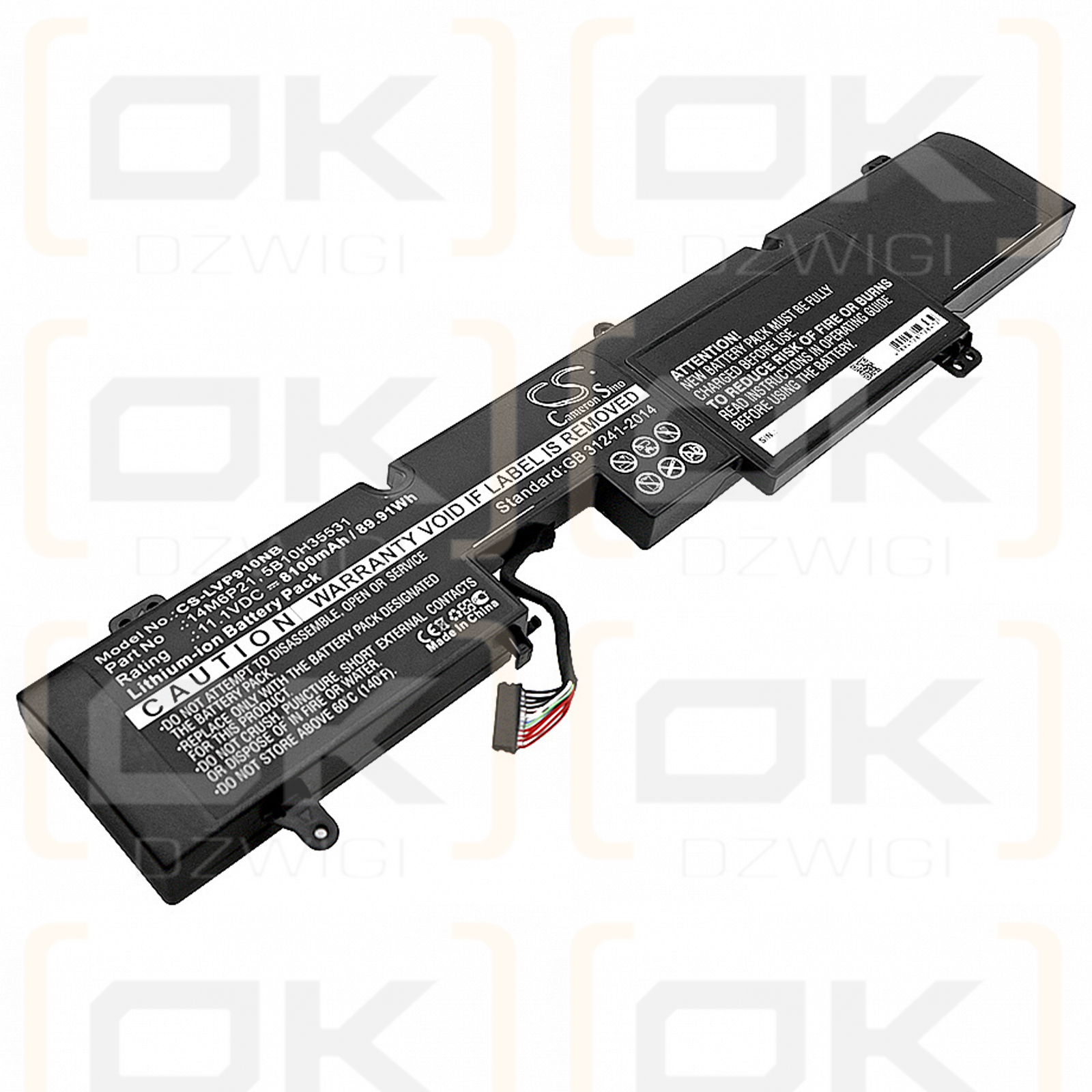 Lenovo Y910 / 14M6P21 8100mAh Li-ion 11.1V (Cameron Sino)