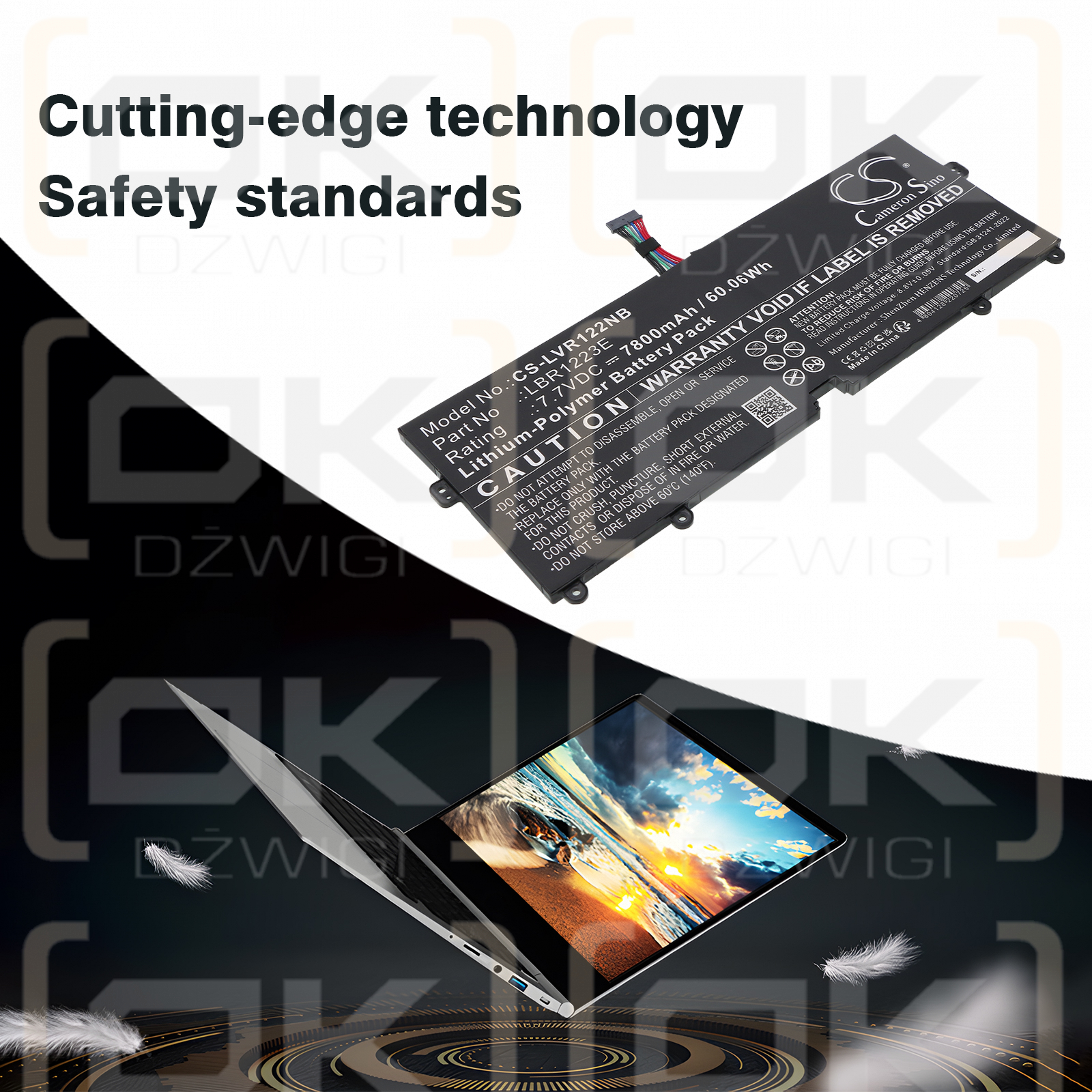 LG Gramm 15Z970-G.AA76C / LBR1223E 7800 mAh Li-Polymer 7,7 V (Cameron Sino)