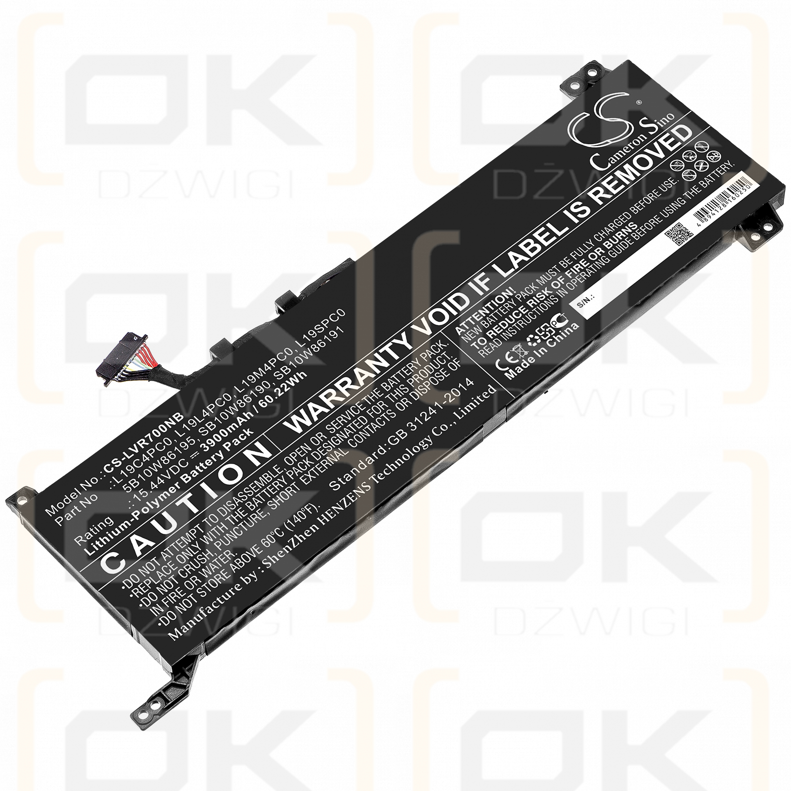 Lenovo Legion R7000 2020 / 5B10W86195 3900mAh Li-Polímero 15.44V (Cameron Sino)