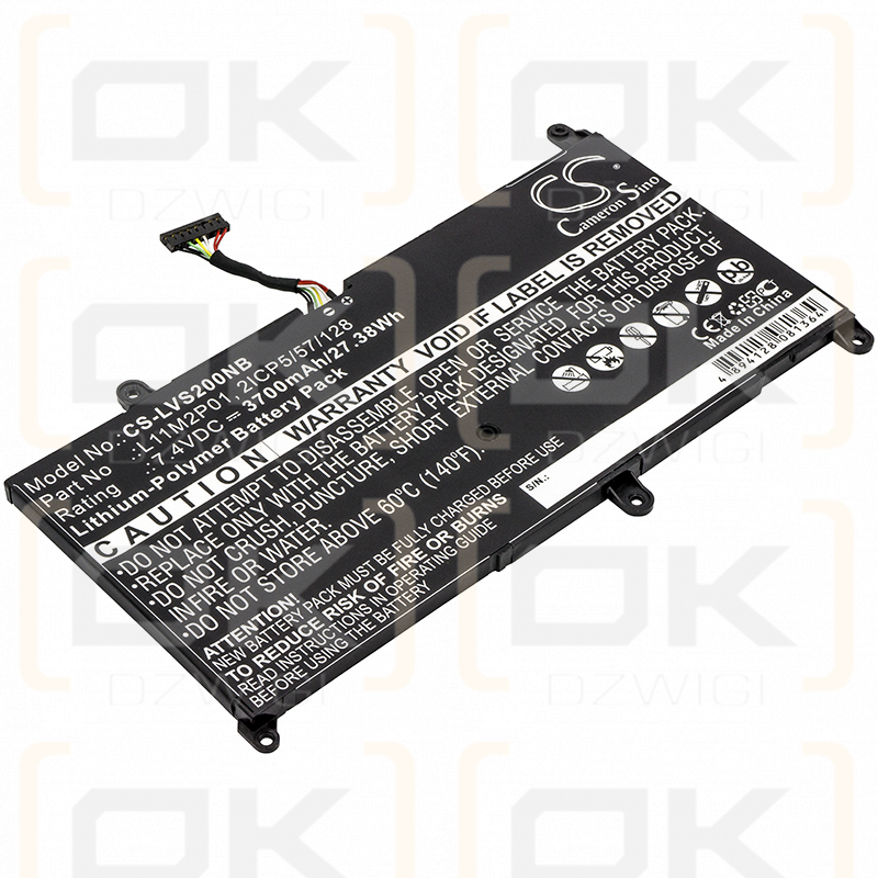 Lenovo Ideapad S206 / L11M2P01 3700 mAh Li-Polymer 7.4 V (Cameron Sino)
