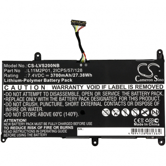 Lenovo Ideapad S206 / L11M2P01 3700 mAh Li-Polymer 7.4 V (Cameron Sino)