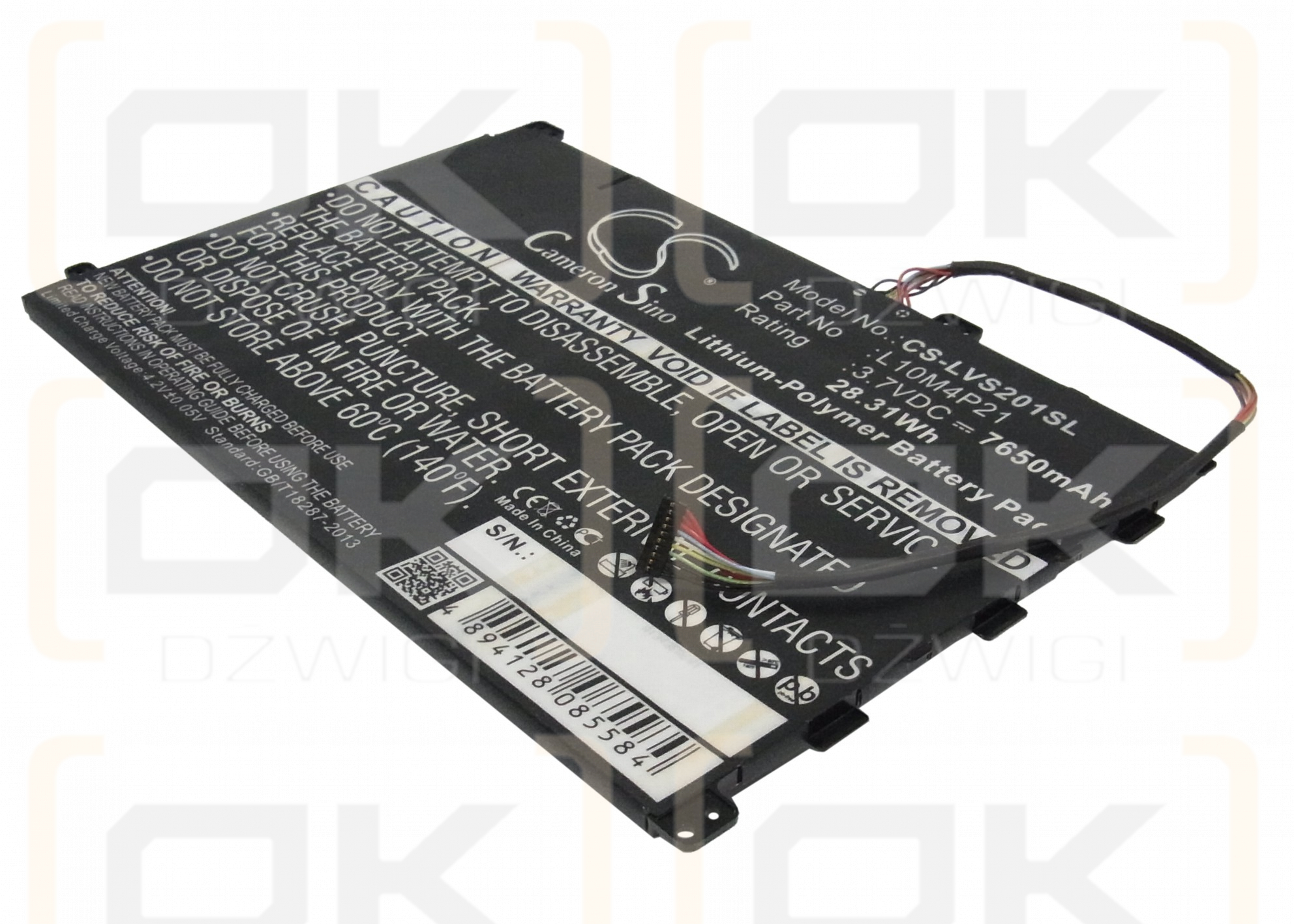 Lenovo IdeaPad S2010 / L10M4P21 7650 mAh Li-Polymer 3,7 V (Cameron Sino)