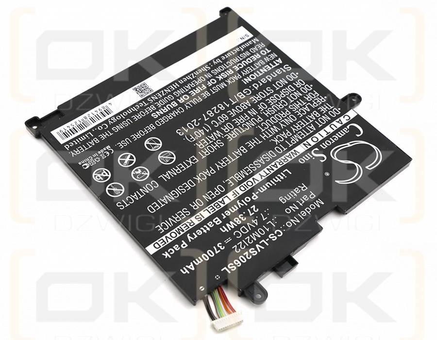 Lenovo IdeaPad S206 / L10M2I22 3700 mAh Li-Polymer 7,4 V (Cameron Sino)