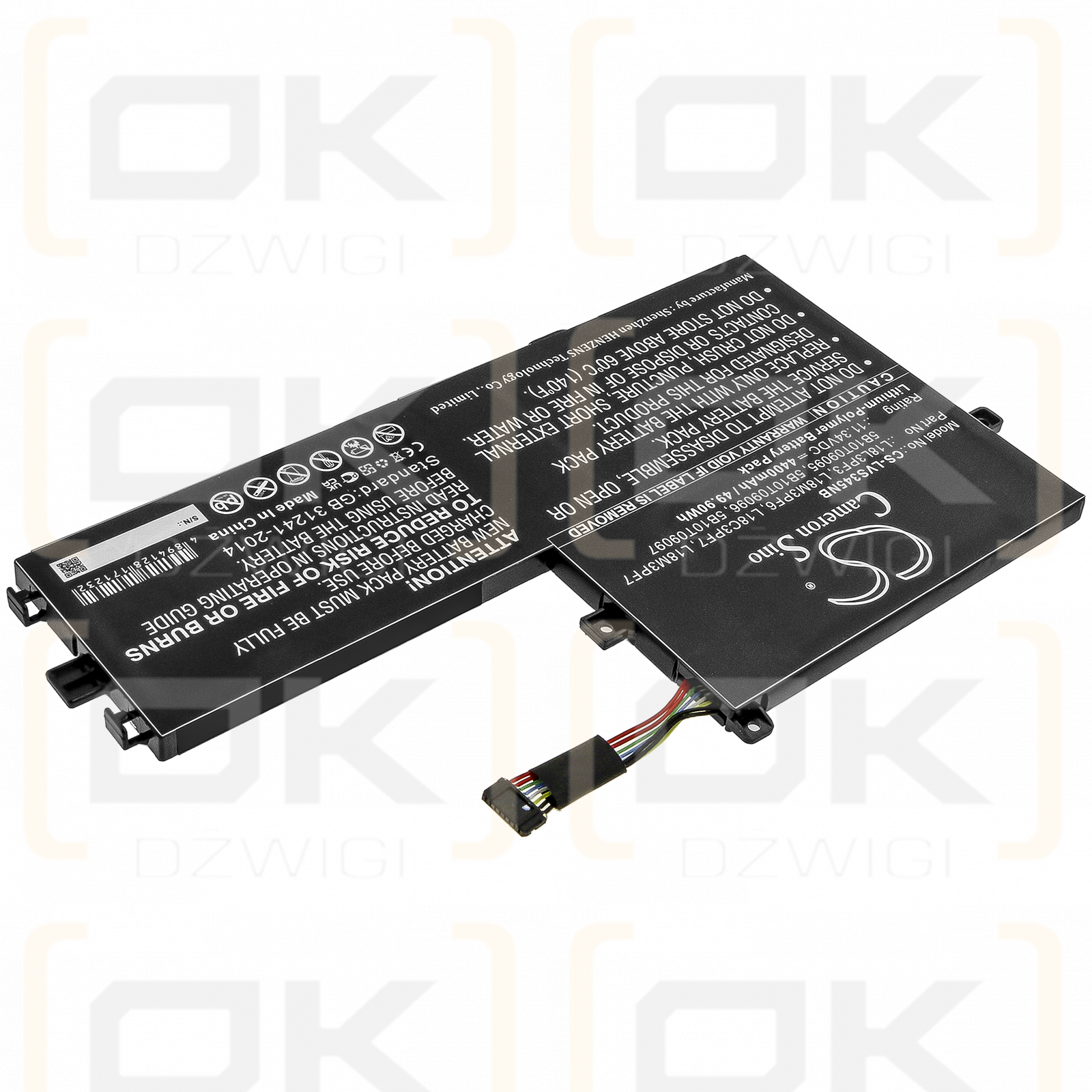 Lenovo IdeaPad S340-14IIL 81N7002EKR / 5B10T09095 4400mAh Li-Polymer 11.34V (Cameron Sino)