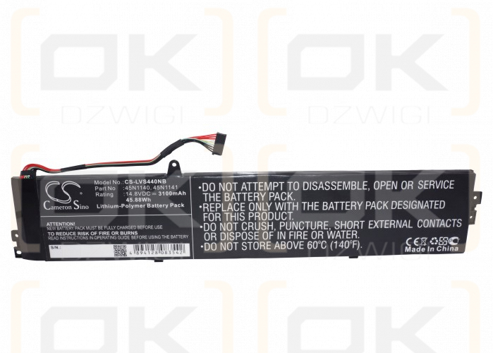 Lenovo ThinkPad S431 / 45N1140 3100 mAh Li-Polymer 14,8 V (Cameron Sino)