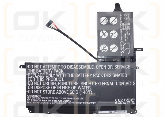 Lenovo ThinkPad S531 / 45N1166 4250 mAh Li-Polymer 14,8 V (Cameron Sino)