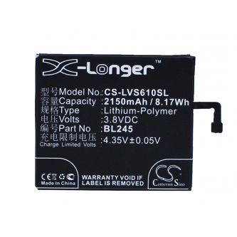 Lenovo S60-w / BL245 2150 mAh Li-Polymer 3,8 V (Cameron Sino)