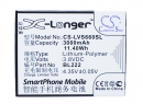 Lenovo S668T / BL222 3000mAh Li-polímero 3.8V (Cameron Sino)