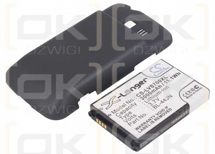 LG Gelato Q / BL-44JN 3000 mAh Li-ion 3.7 V (Cameron Sino)