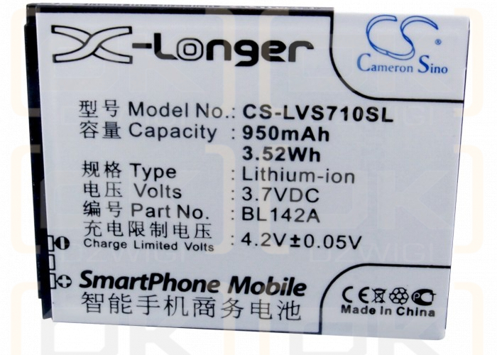 Lenovo I325WG / BL142A 950mAh Li-ion 3.7V (Cameron Sino)