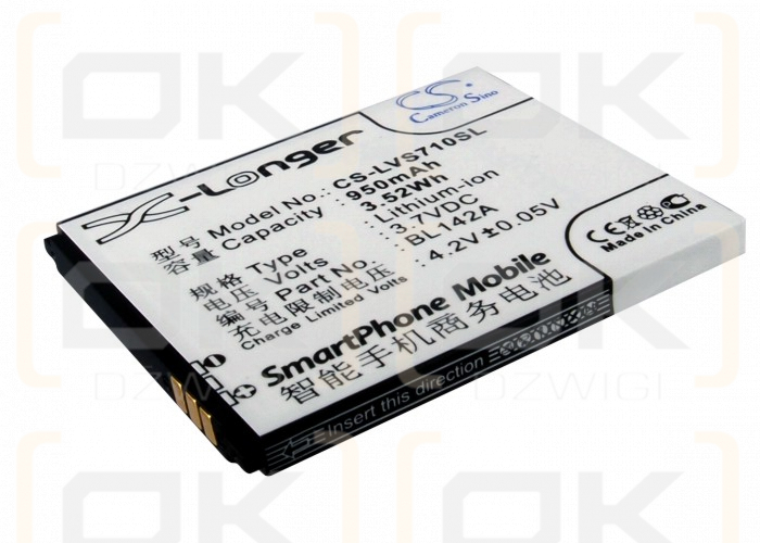 Lenovo I325WG / BL142A 950mAh Li-ion 3.7V (Cameron Sino)