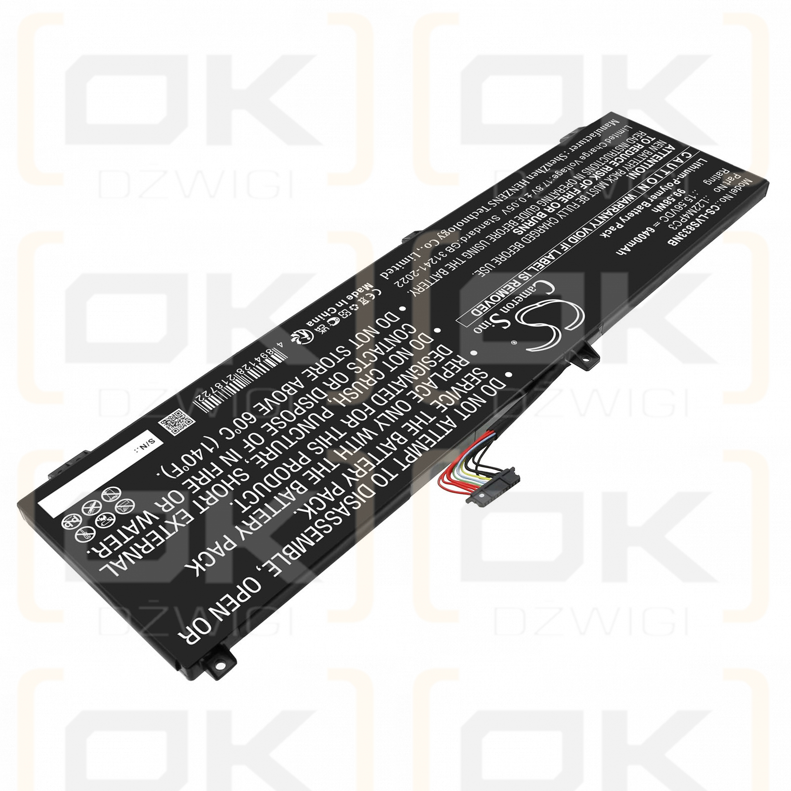 Lenovo Legion Slim 7i Gen 8 / 5B11K39157 6400mAh Li-Polymer 15.56V (Cameron Sino)