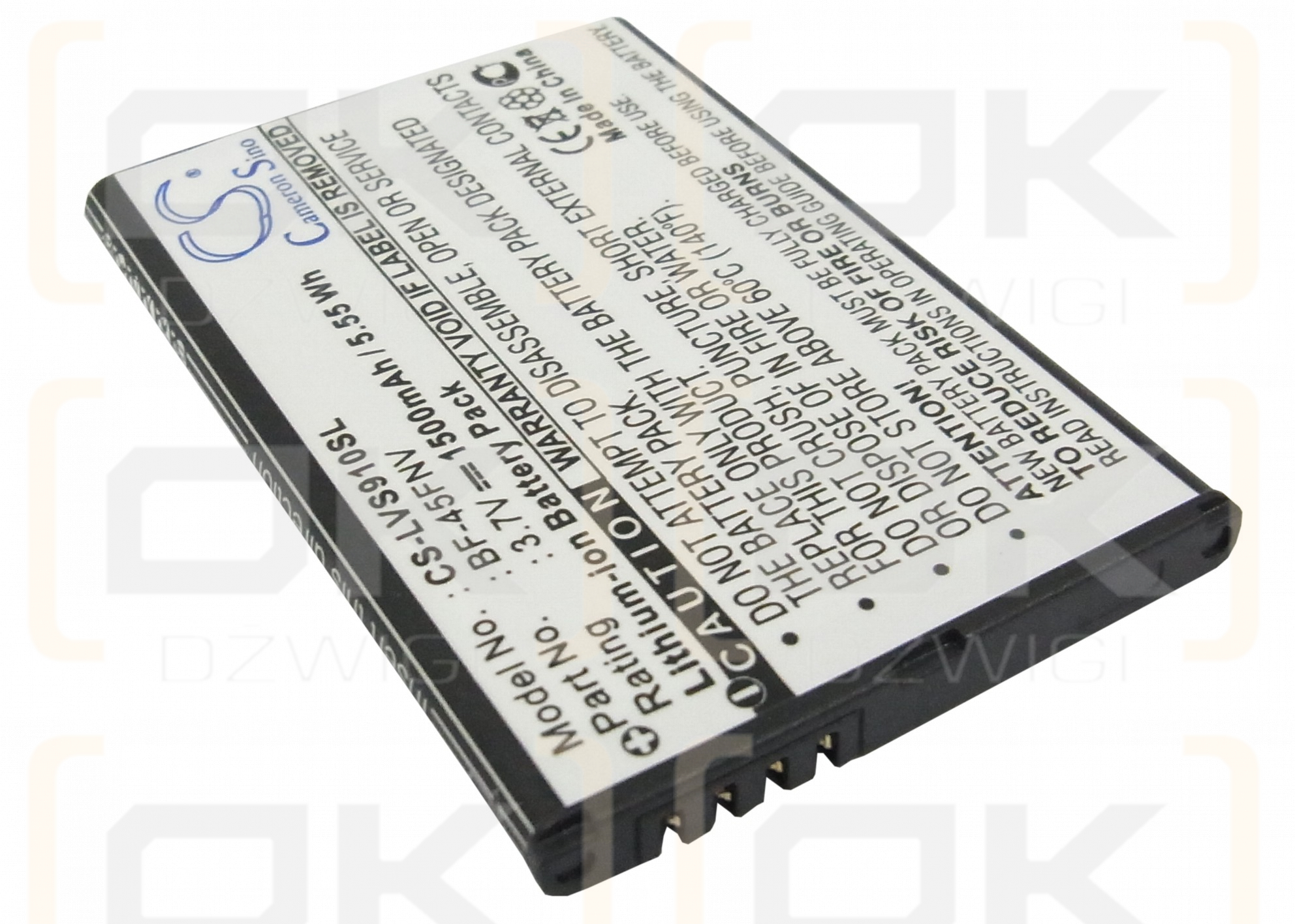 LG US760 / BF-45FNV 1500mAh Li-ion 3.7V (Cameron Sino)