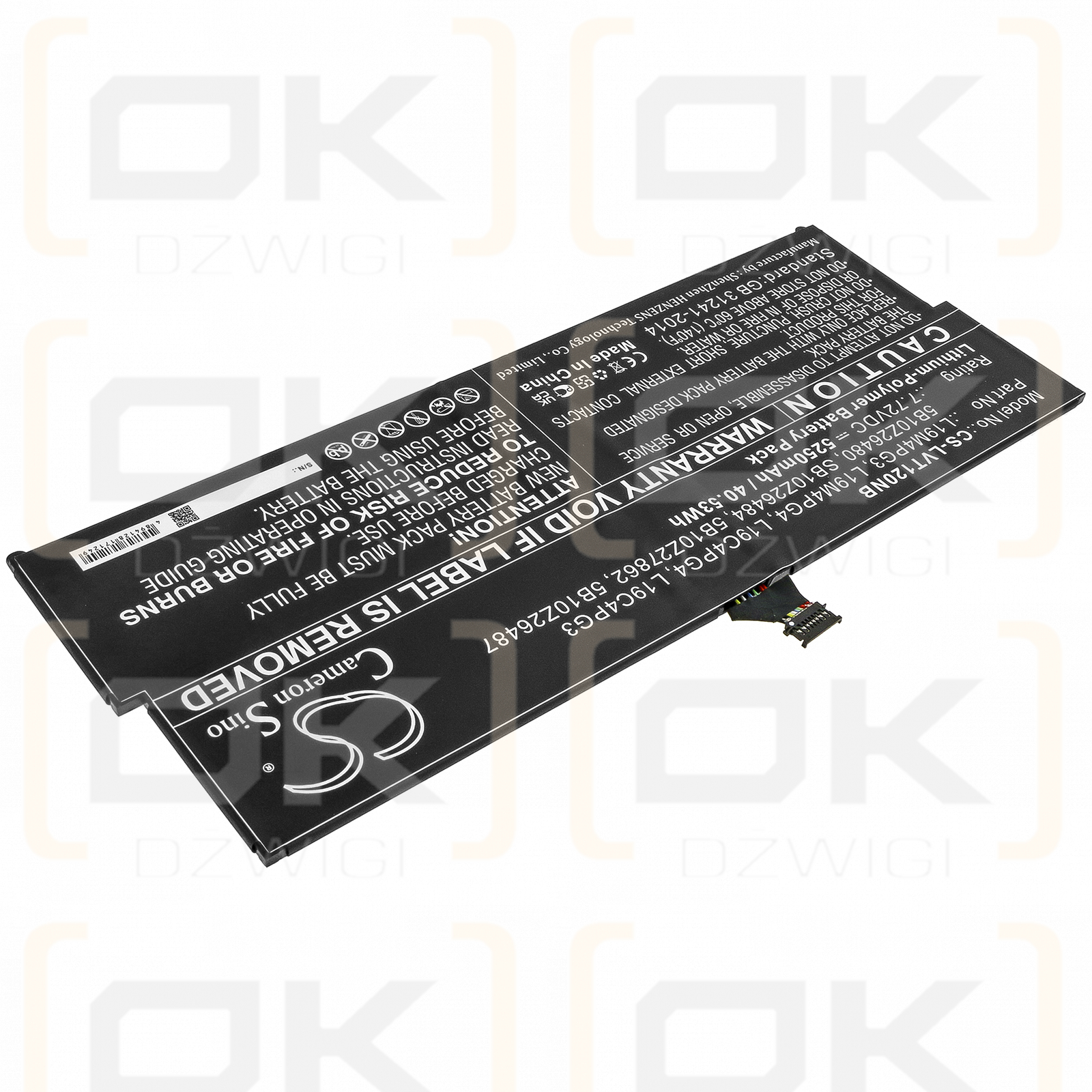 Lenovo ThinkPad X12 abnehmbar / L19M4PG3 5250 mAh Li-Polymer 7,72 V (Cameron Sino)