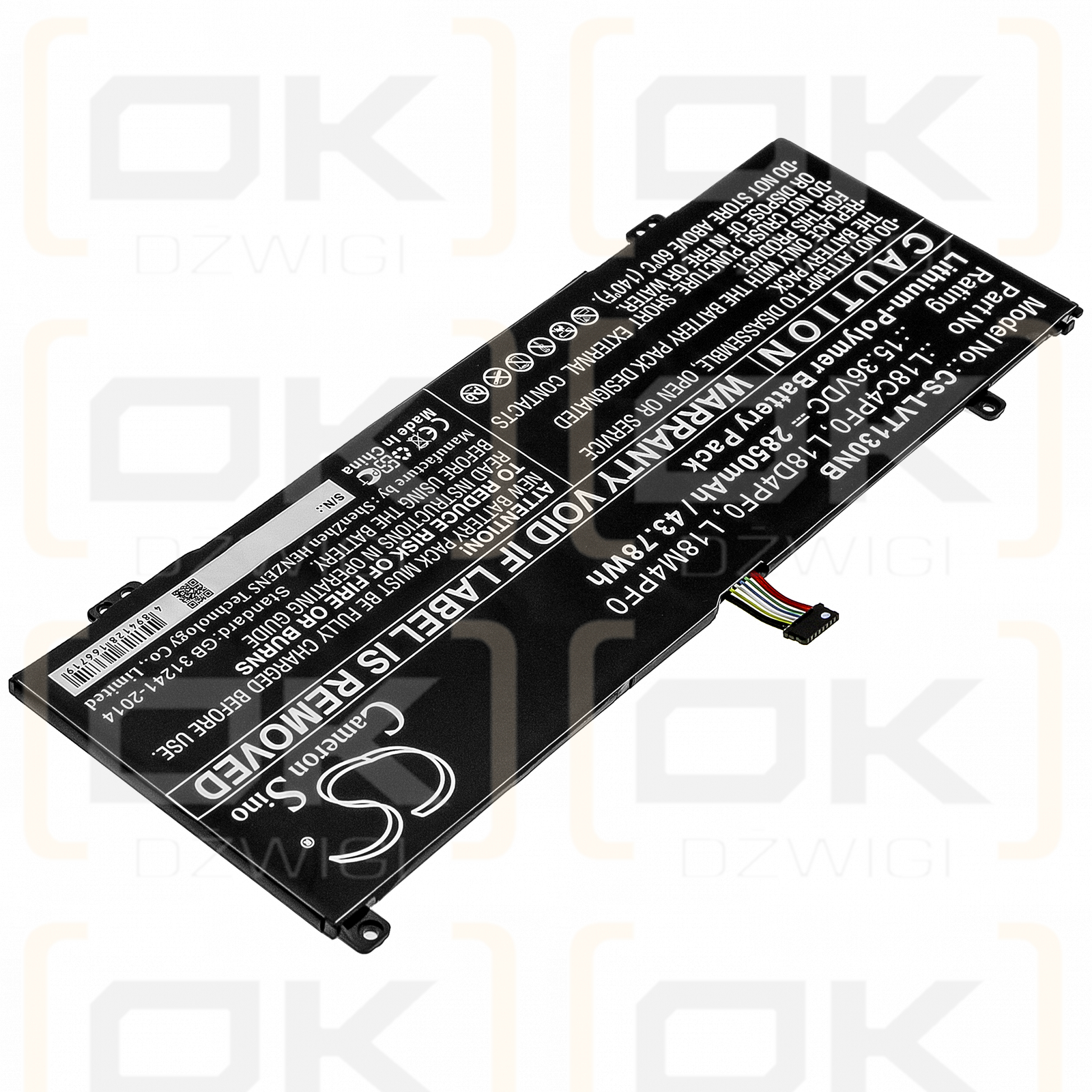 Lenovo ThinkBook 14s / L18C4PF0 2850mAh Li-Polímero 15.36V (Cameron Sino)