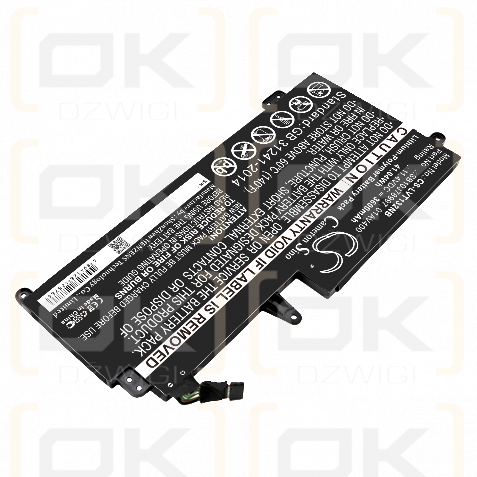 Lenovo Thinkpad 13 / SB10J78997 3600 mAh Li-Polymer 11,4 V (Cameron Sino)