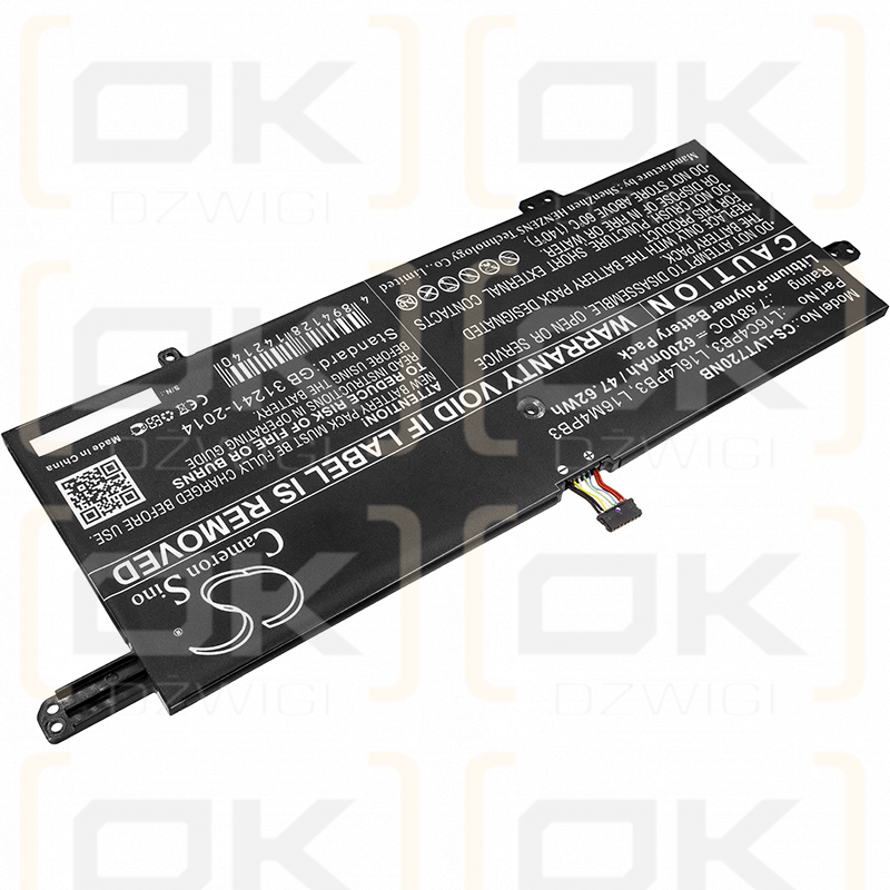 Lenovo IdeaPad 720s-13IKB (81A8) / L16C4PB3 6200mAh Li-polímero 7,68V (Cameron Sino)