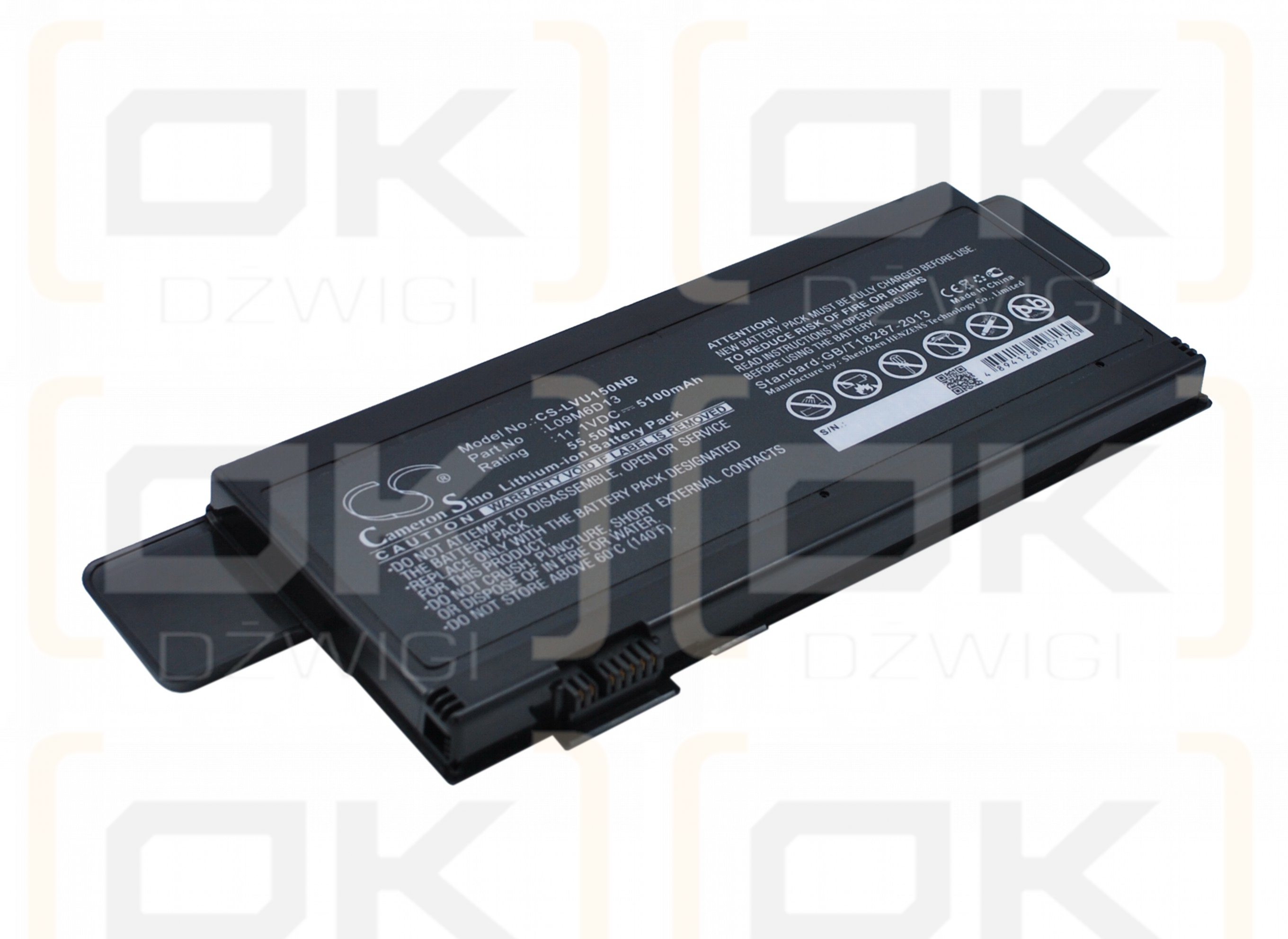 Lenovo IdeaPad U150-690969U / L09M6D13 5100 mAh Li-ion 11.1 V (Cameron Sino)