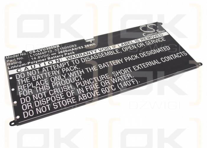 Lenovo IdeaPad Yoga 13 / L10M4P12 3600 mAh Li-Polymer 14,8 V (Cameron Sino)