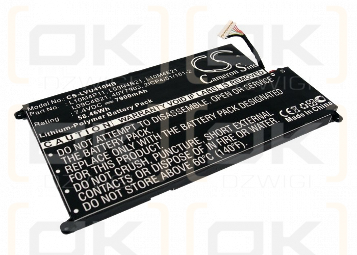 Lenovo IdeaPad U40-IFI / L10M4P11 7900mAh Li-polímero 7.4V (Cameron Sino)