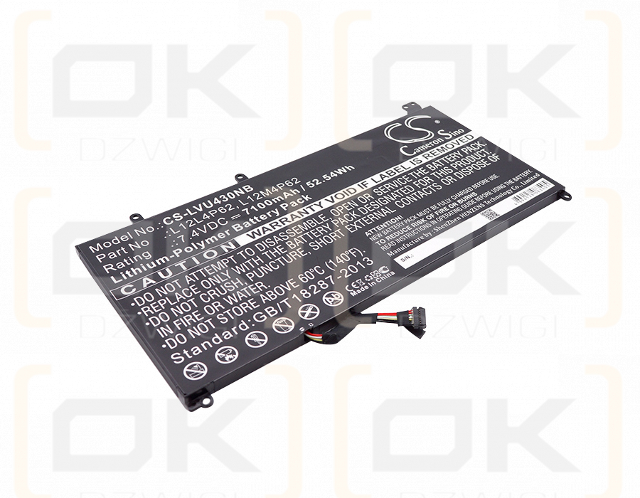 Lenovo U430 Touch / L12L4P62 7100mAh Li-polímero 7.4V (Cameron Sino)