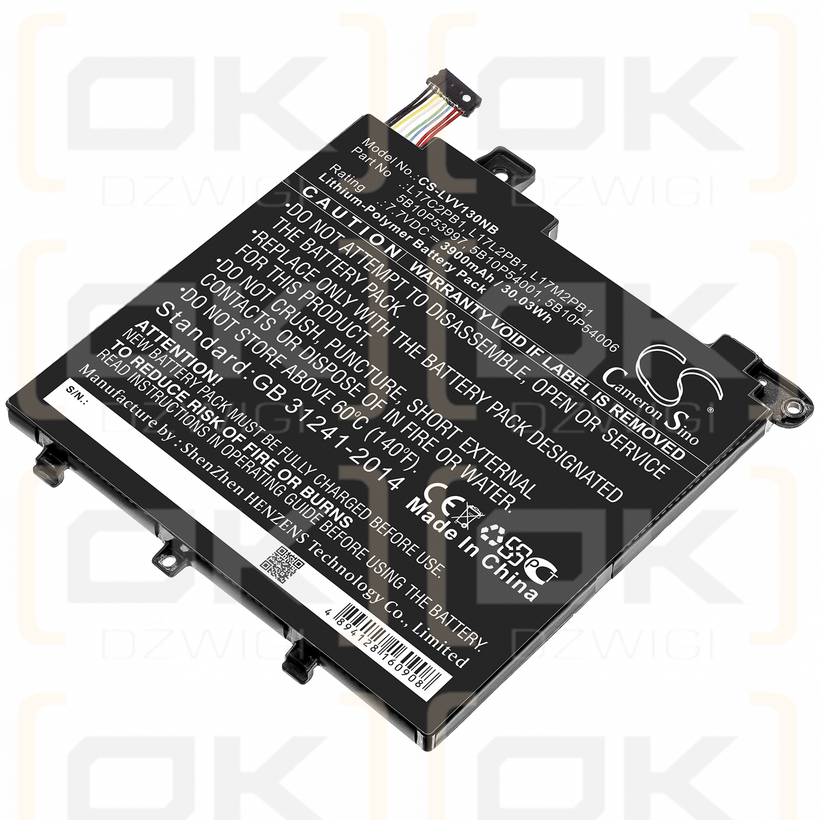 Lenovo V130-14IKB-81HQ00ELGE / 5B10P53997 3900mAh Li-Polímero 7.7V (Cameron Sino)