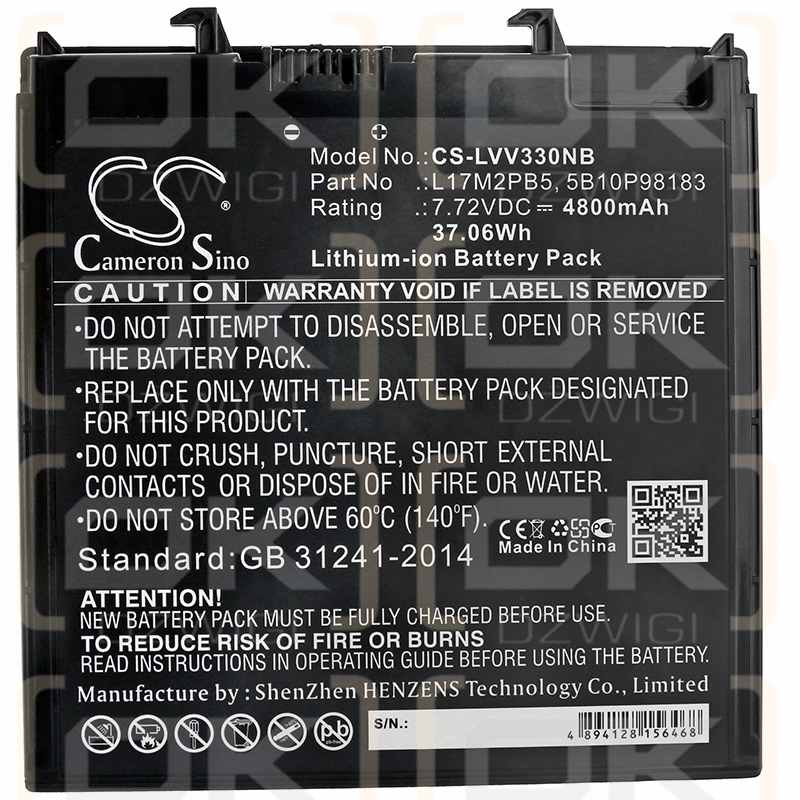 Lenovo V330-14IKB / 5B10P98182 4800mAh Li-ion 7.72V (Cameron Sino)