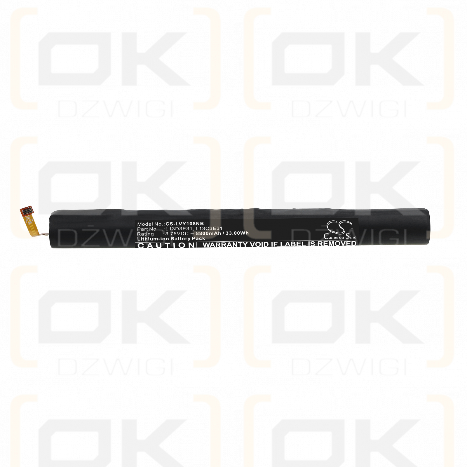 Lenovo YOGA 10 B8000 / L13D3E31 8800mAh Li-ion 3.75V (Cameron Sino)