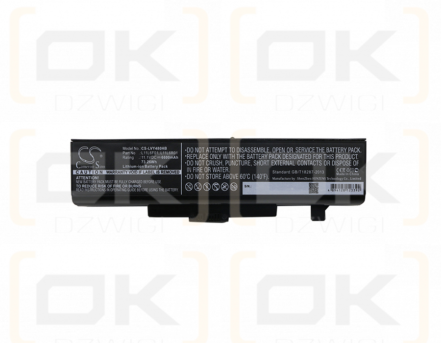 Lenovo ThinkPad E440(20C5S02F00) / L11L6F01 6600 mAh Li-ion 11.1 V (Cameron Sino)