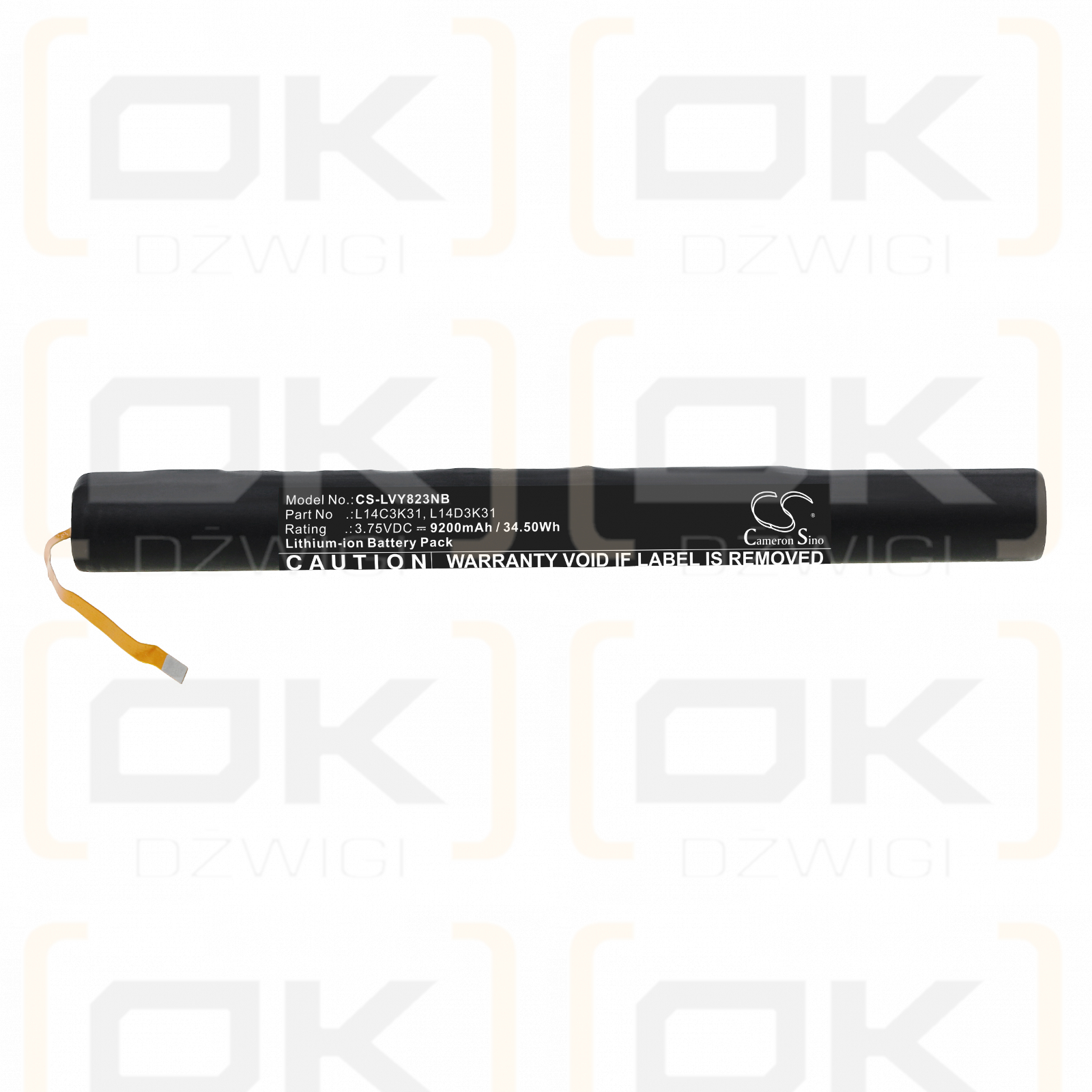 Lenovo YT2-830 / L14C3K31 9200mAh Li-ion 3.75V (Cameron Sino)