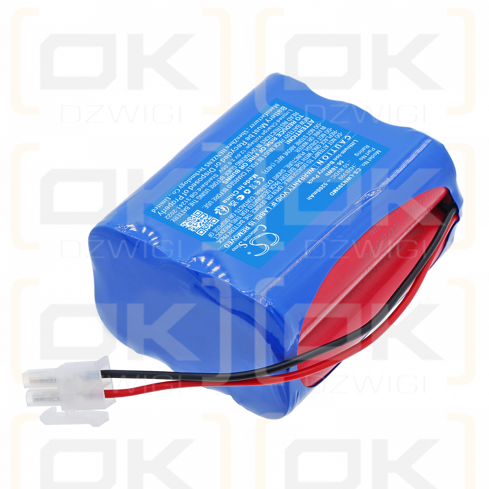 Сменный аккумулятор для Lowenstein Leoni Plus / 208700 5200 мАч Li-ion 10,8 В (Cameron Sino)