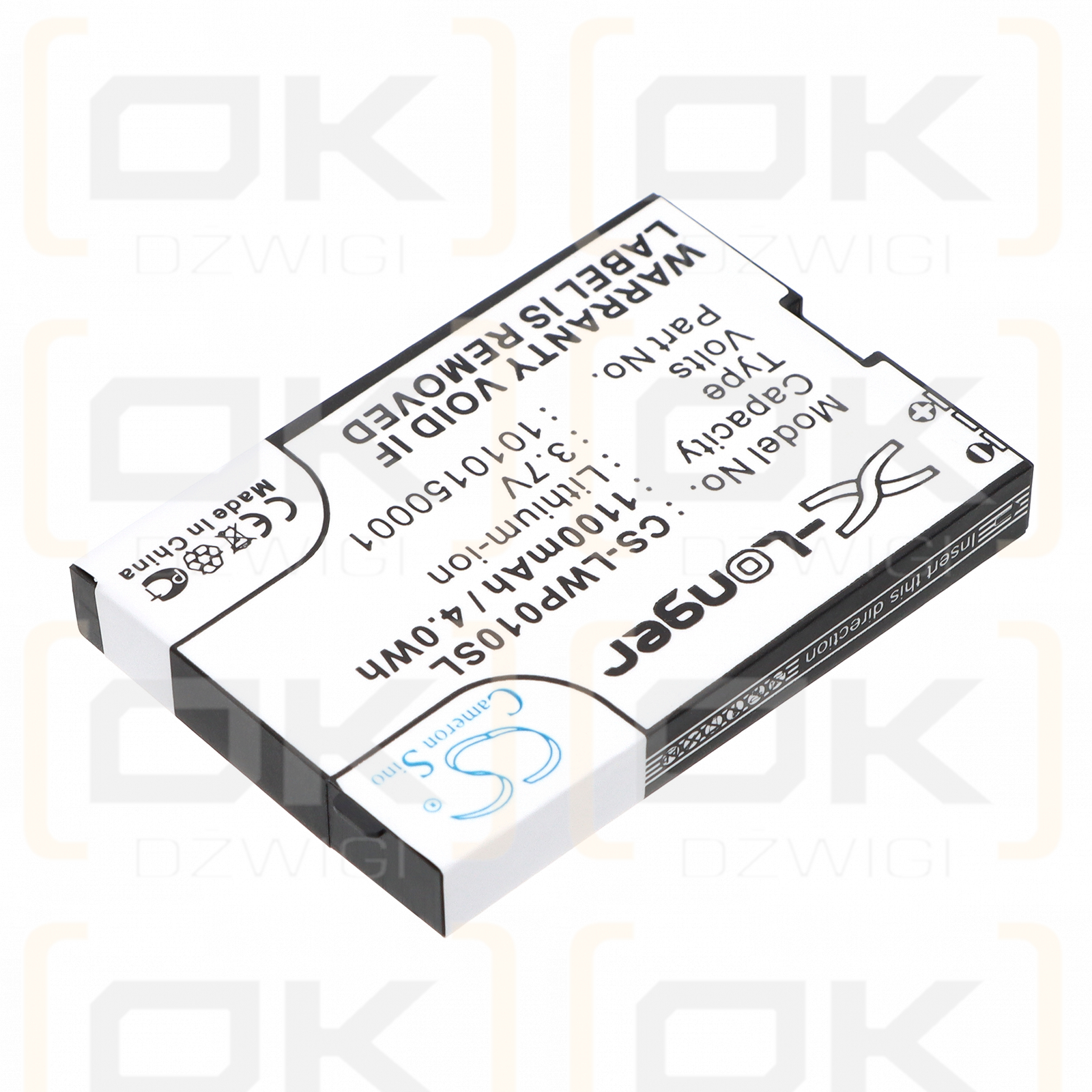 LOCKTEC WP04/1010150001 1100 мАч Li-ion 3,7 В (Cameron Sino)