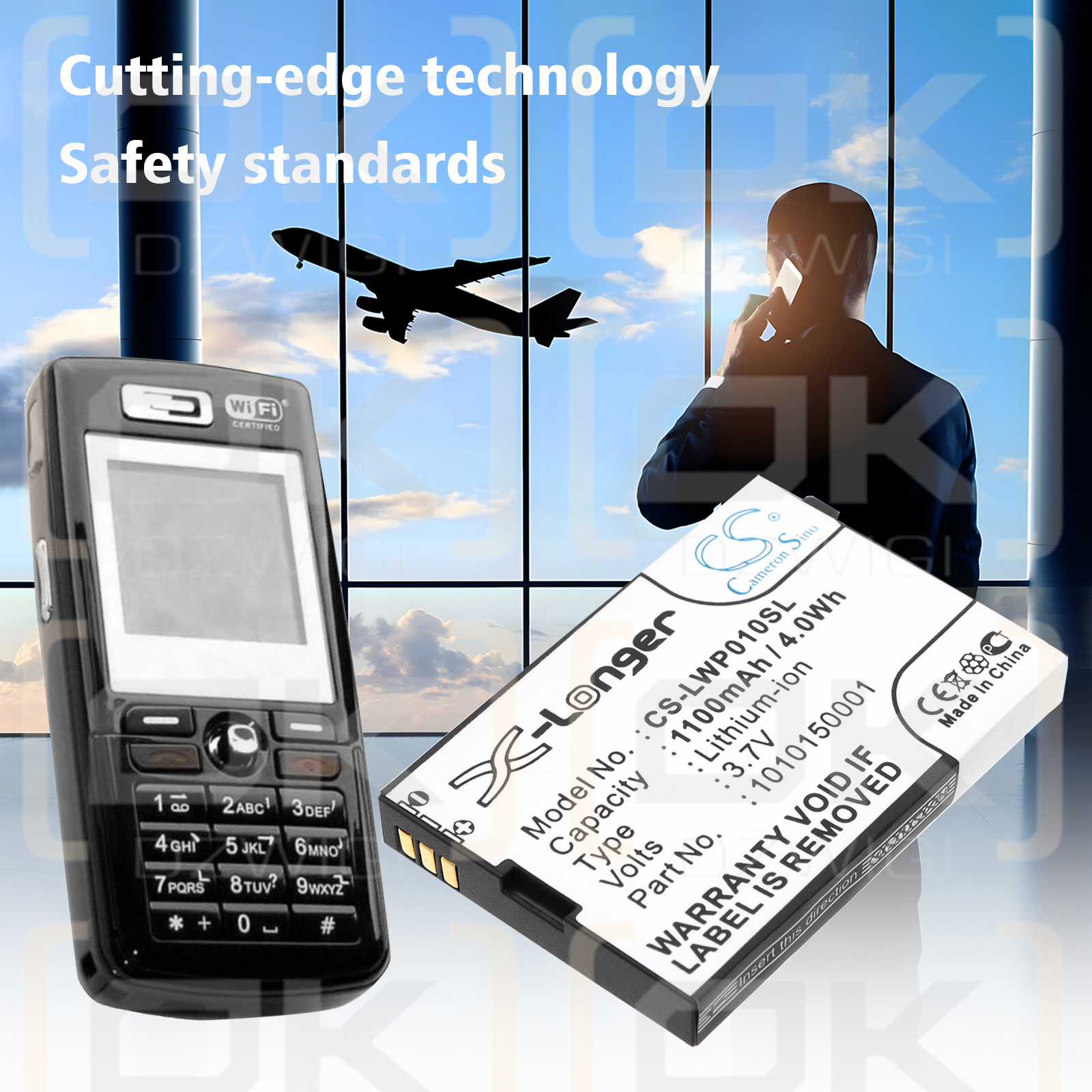 LOCKTEC WP04/1010150001 1100 мАч Li-ion 3,7 В (Cameron Sino)