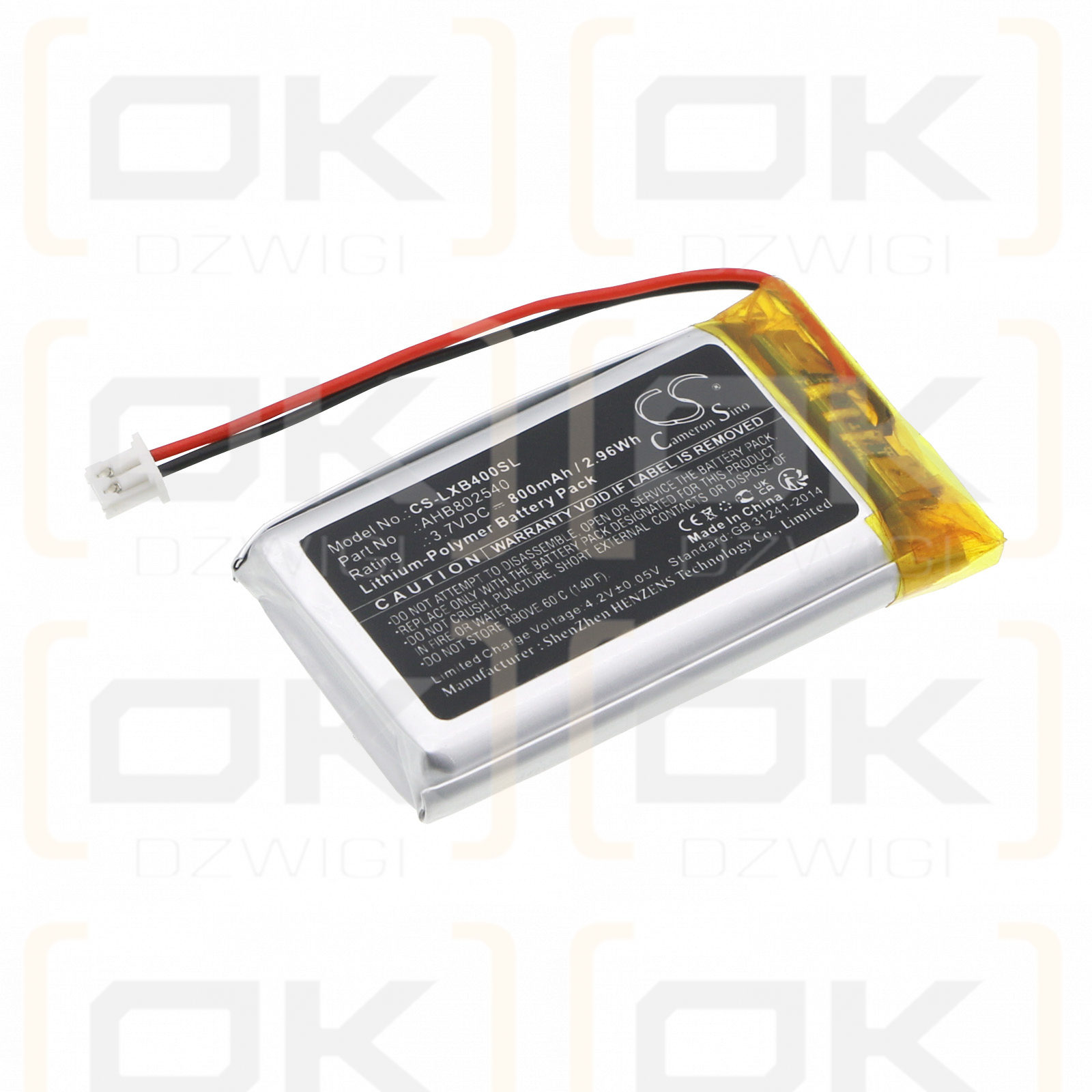 LEXIN FT4 Pro / AHB802540 800mAh Li-Polímero 3.7V (Cameron Sino)