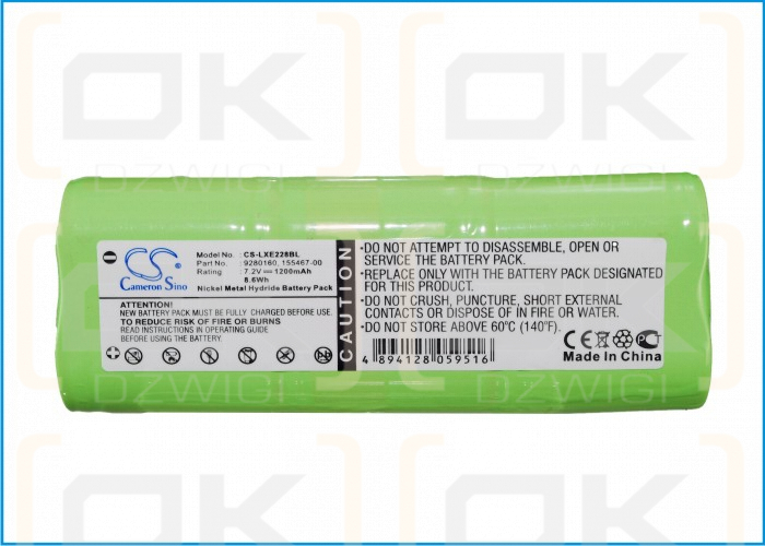 Honeywell 2286 / 00-864-00 1200mAh Ni-MH 7.2V (Cameron Sino)