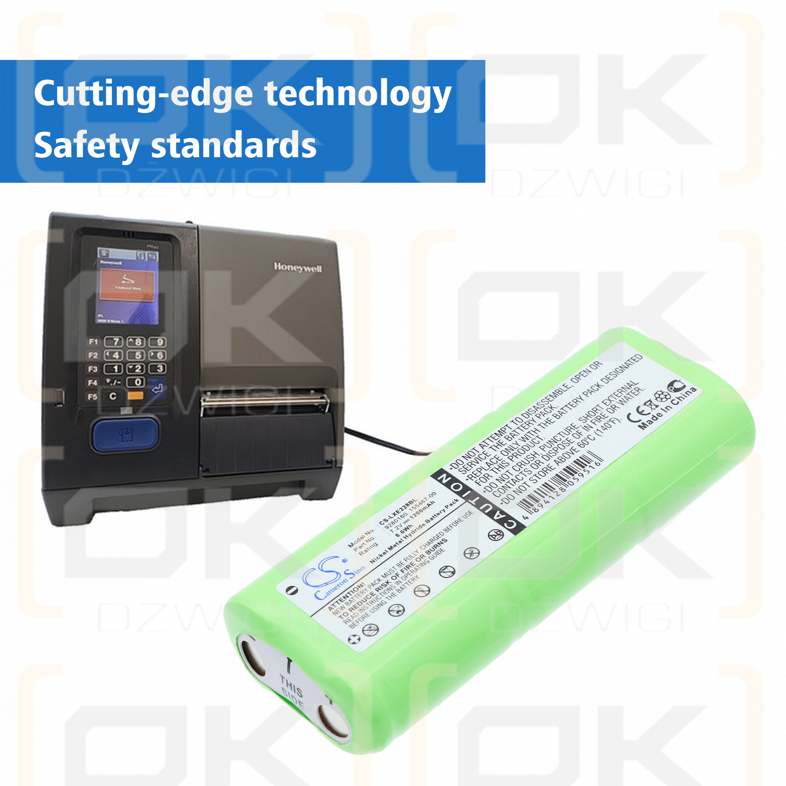 Honeywell 2286 / 00-864-00 1200 mAh Ni-MH 7,2 V (Cameron Sino)