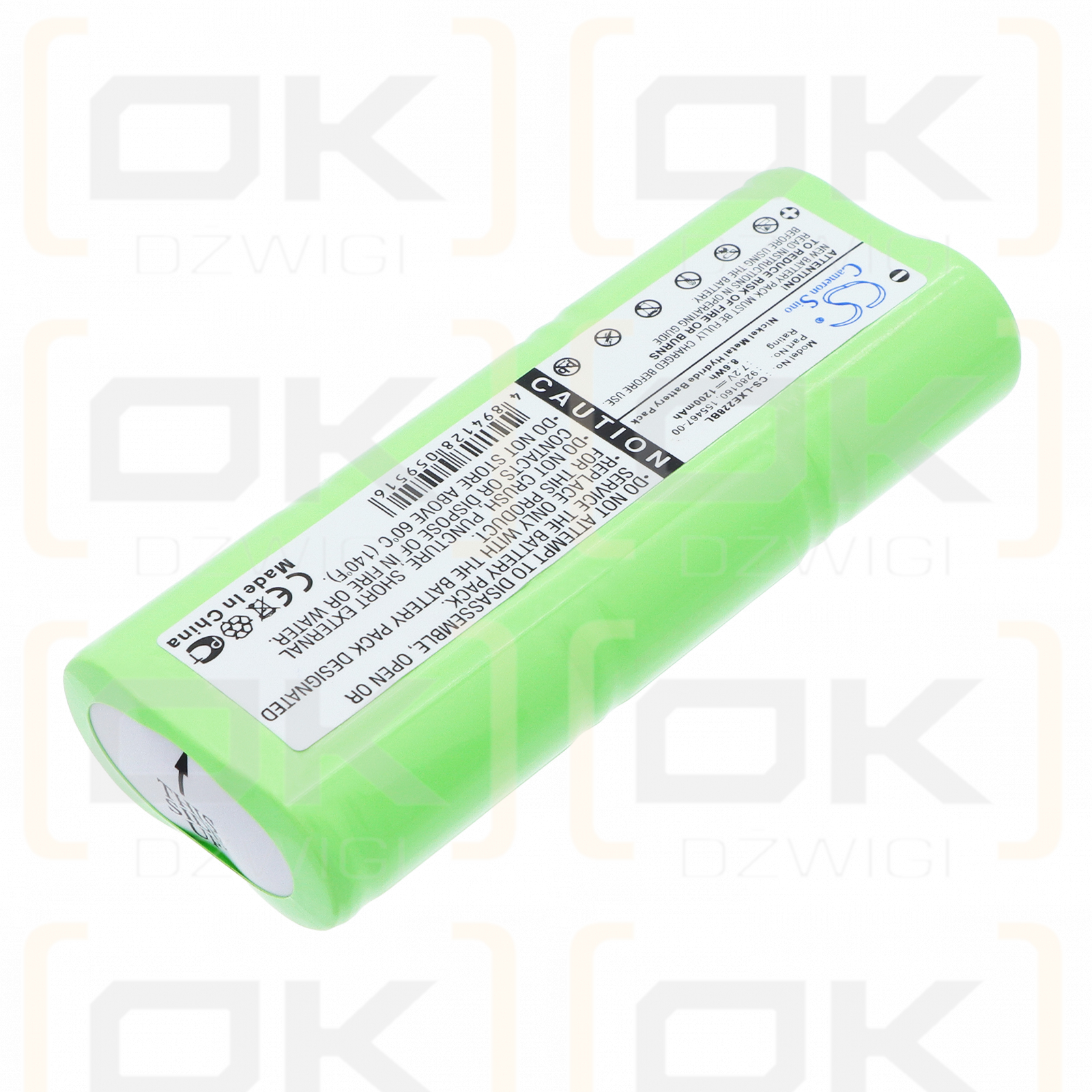 Honeywell 2286 / 00-864-00 1200 mAh Ni-MH 7,2 V (Cameron Sino)