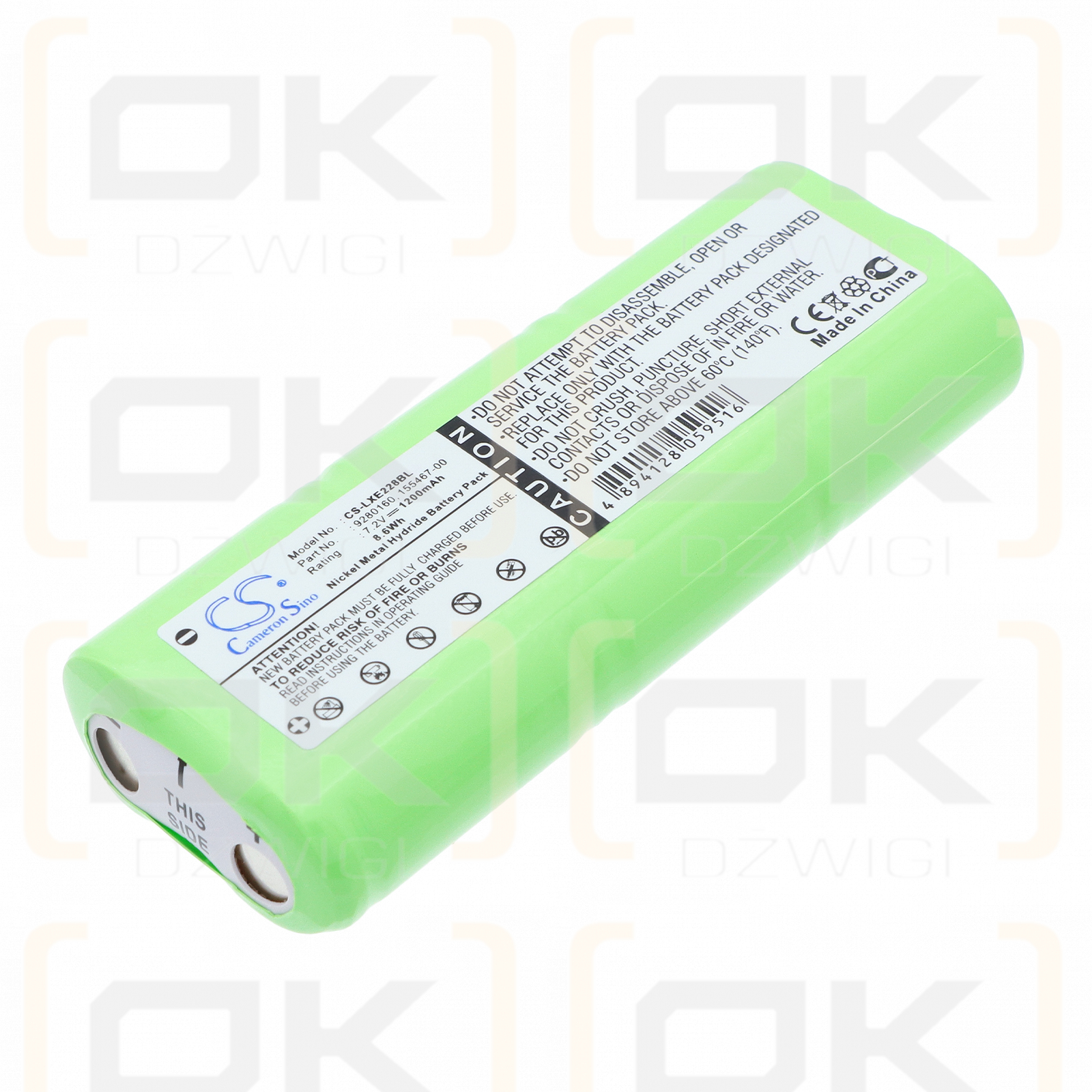 Honeywell 2286 / 00-864-00 1200 mAh Ni-MH 7,2 V (Cameron Sino)